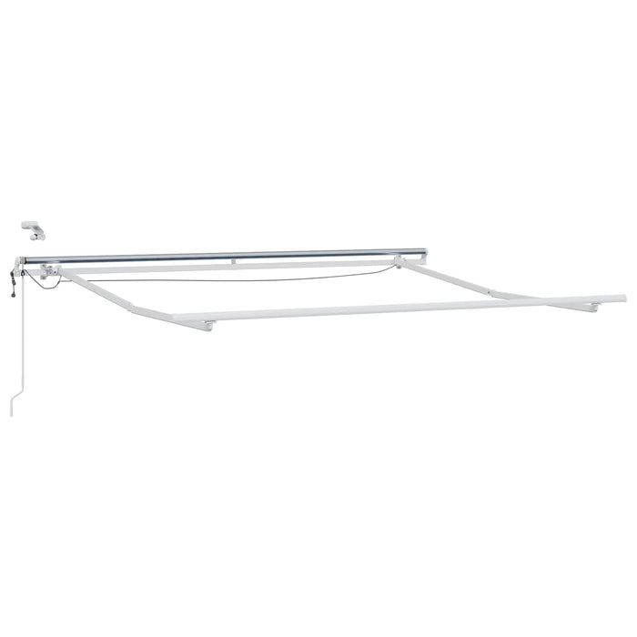 Copertină retractabilă Gri taupe 400 × 350 cm Poliester WALTI