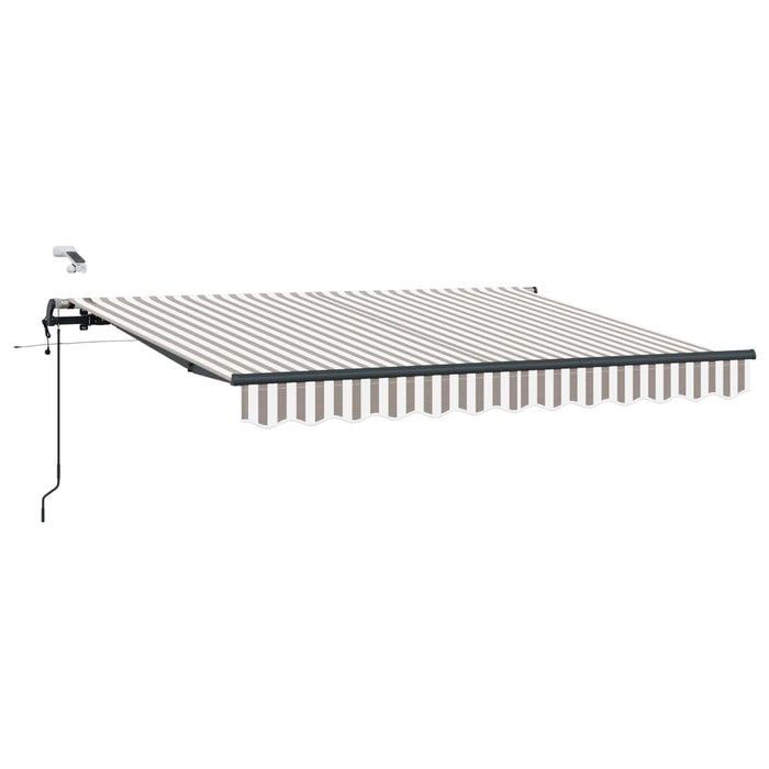 Țesătură pentru copertină Gri deschis și alb. 400 × 350 cm WALTI