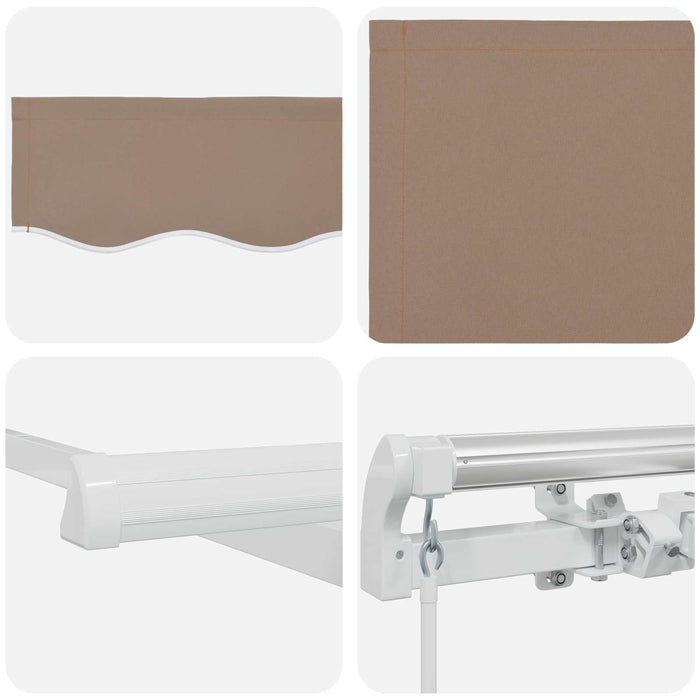Copertină retractabilă Gri taupe 450 × 300 cm - WALTI WALTI