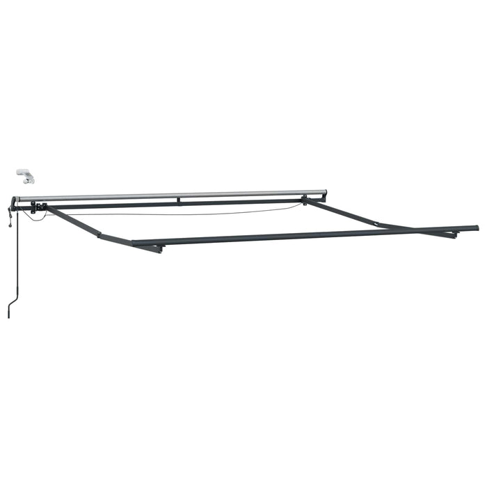 Copertină retractabilă Gri taupe 450 × 300 cm Poliester WALTI