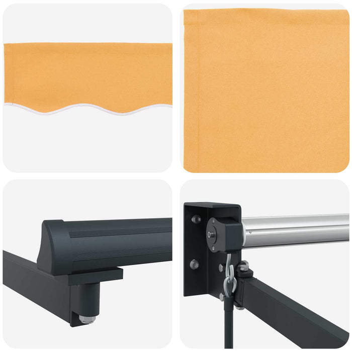 Copertină retractabilă Nisipiu 4,5 × 3 m WALTI