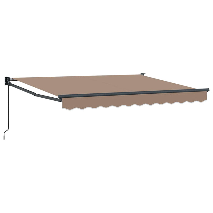 Copertină retractabilă Gri taupe 4,5 × 3 m WALTI