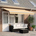 Copertină retractabilă Nisipiu 450 × 300 cm Pânză și Aluminiu - WALTI WALTI