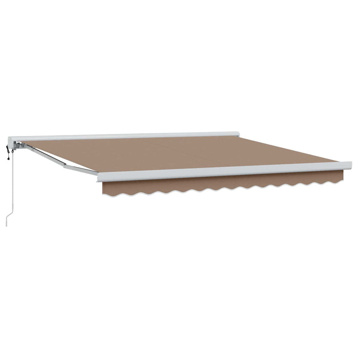 Copertină retractabilă Gri taupe 450 × 300 cm Stofă și Metal - WALTI WALTI