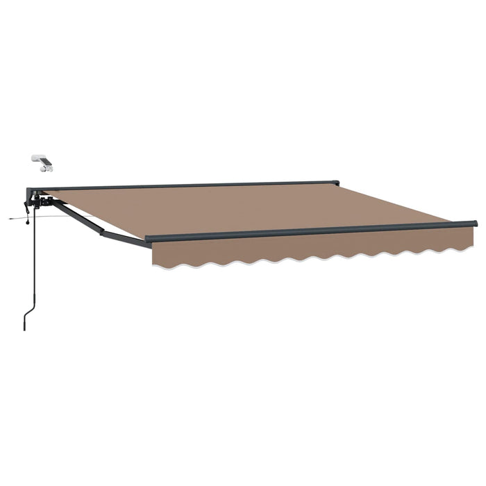 Cort electric retractabil Gri taupe 4,5 × 3 m - WALTI WALTI