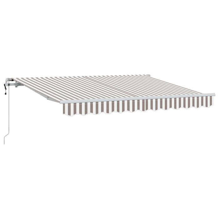 Copertină retractabilă Gri deschis și alb. 450 × 350 cm WALTI