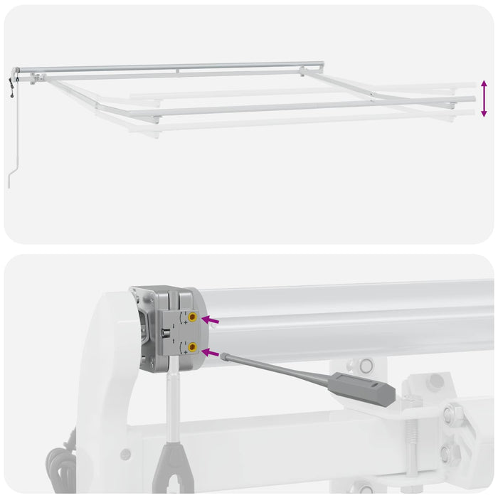 Copertină retractabilă Gri taupe 450 × 350 cm WALTI