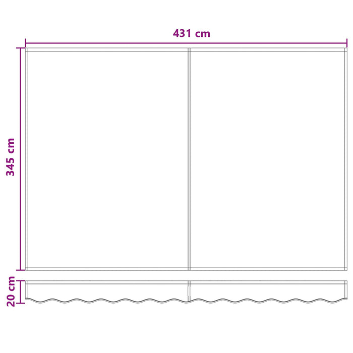Copertină retractabilă manuală Gri taupe 4,5 × 3,5 m WALTI