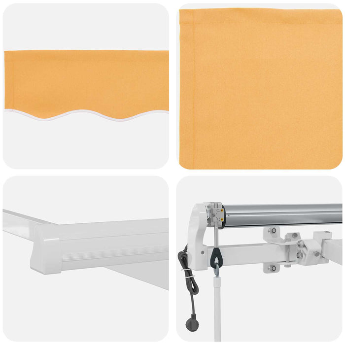 Copertină retractabilă Nisipiu 500 × 300 cm WALTI