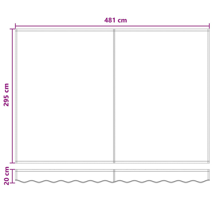 Copertină retractabilă Gri taupe 500 × 300 cm - WALTI WALTI