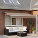 Copertină retractabilă Gri taupe 500 × 350 cm - WALTI WALTI