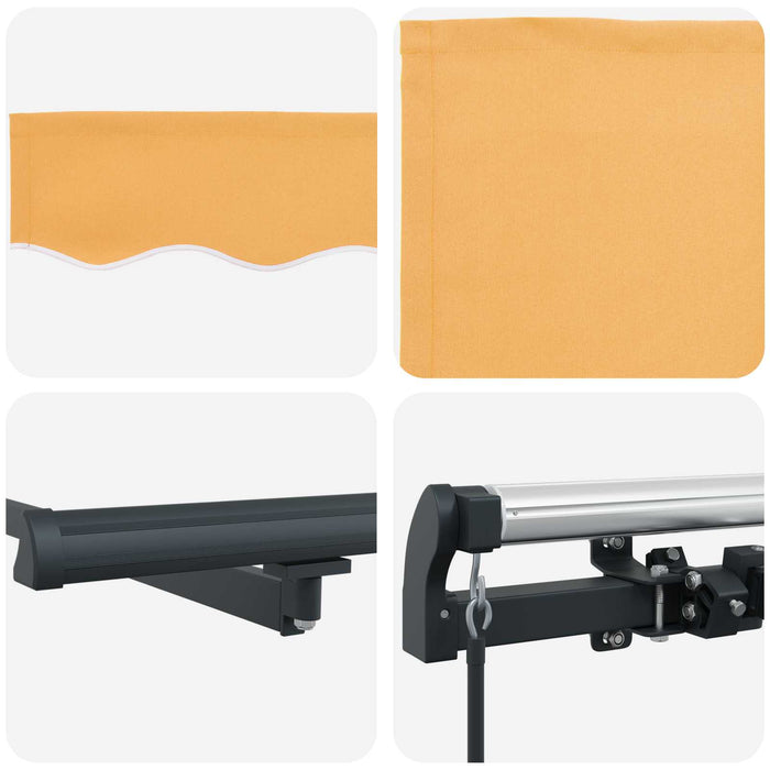 Copertină retractabilă Nisipiu 600 × 350 cm WALTI