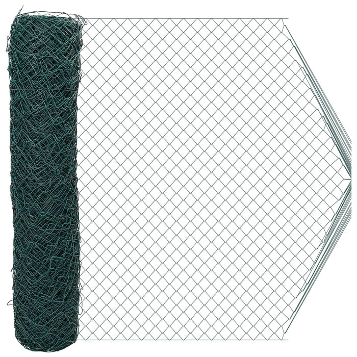 Gard cu plasă de sârmă Verde 2 x 10 m Oțel - WALTI WALTI