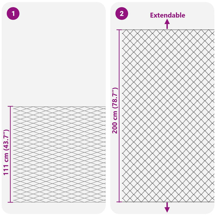 Gard cu plasă de sârmă Galvanizat 2 x 10 m Sticlă - WALTI WALTI