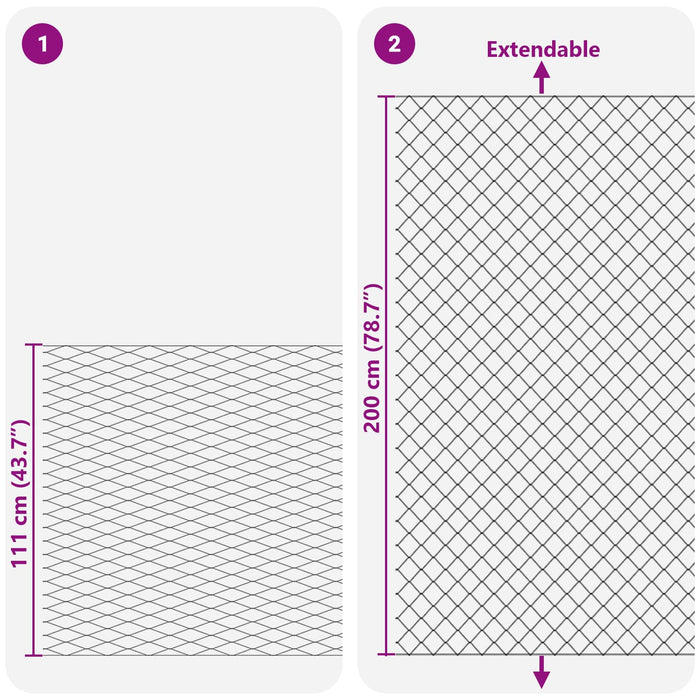 Gard cu plasă de sârmă Galvanizat 2 x 20 m Sticlă - WALTI WALTI