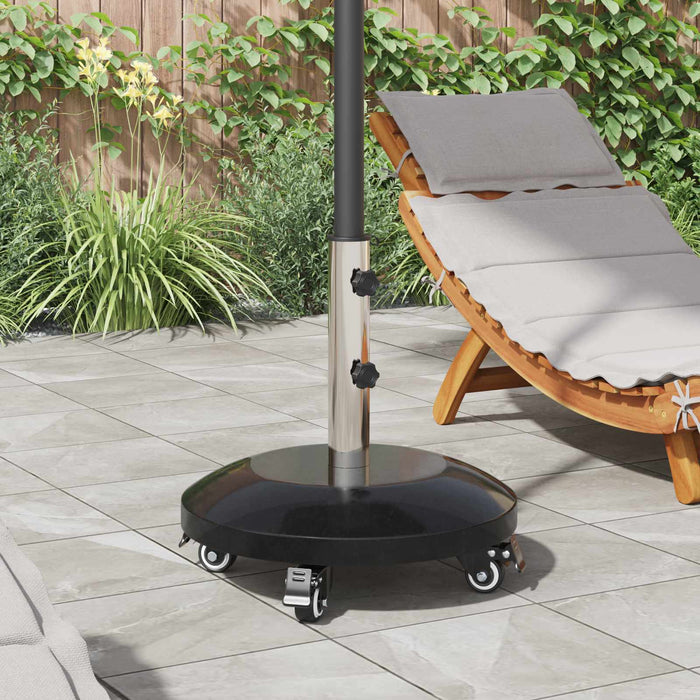 Bază de parasol din granit cu roți pentru stâlp de 40-50 mm WALTI