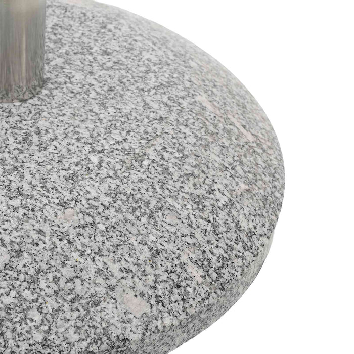 Bază de parasol din granit cu roți pentru stâlp de 4-5 cm Gri WALTI
