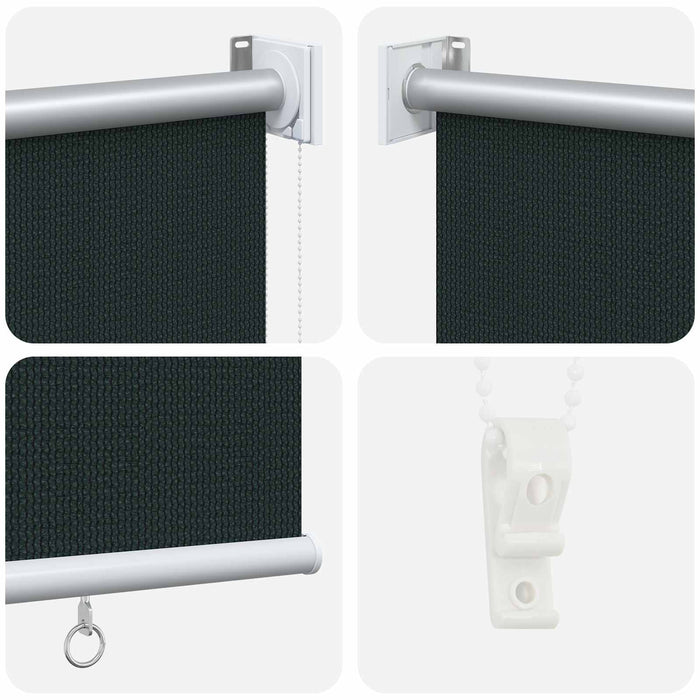 Jaluzea exterioară cu blocare UV de 90% Verde închis HDPE WALTI