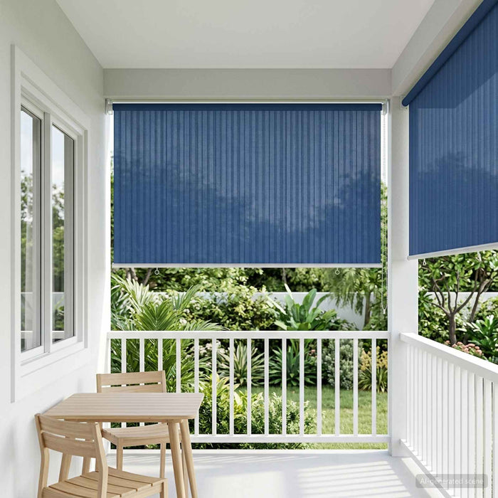 Jaluzea exterioară cu blocare UV de 90% albastru 140 x 140 cm - WALTI WALTI