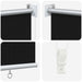 Jaluzea exterioară cu blocare UV de 90% Negru 140 x 140 cm HDPE - WALTI WALTI