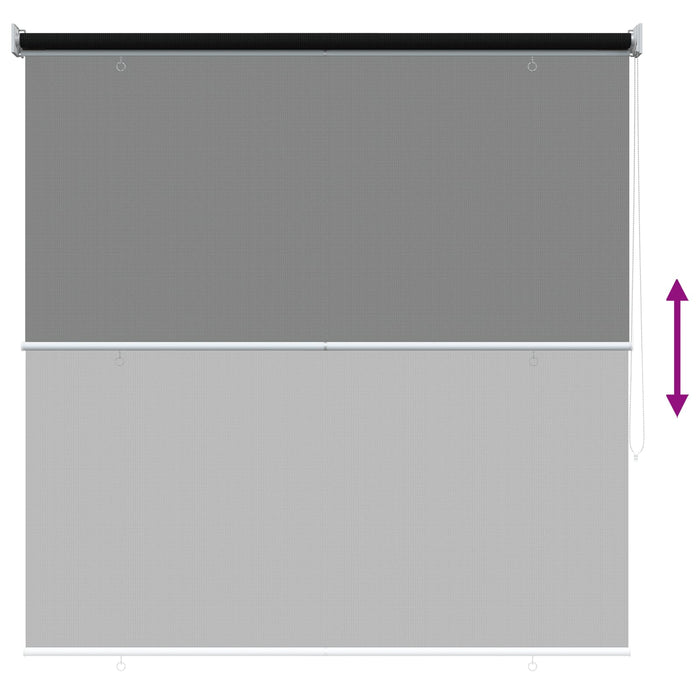Jaluzea exterioară cu blocare UV de 90% Negru 140 x 140 cm HDPE - WALTI WALTI