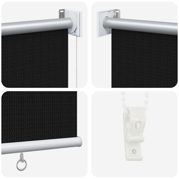 Jaluzea exterioară cu blocare UV de 90% Negru 200 x 140 cm HDPE - WALTI WALTI