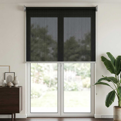 Jaluzea exterioară cu blocare UV de 90% Negru 80 x 230 cm HDPE - WALTI WALTI