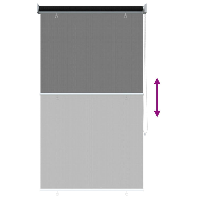 Jaluzea exterioară cu blocare UV de 90% Negru 80 x 230 cm HDPE - WALTI WALTI