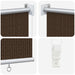 Jaluzea exterioară cu blocare UV de 90% Maro 140 x 140 cm HDPE - WALTI WALTI