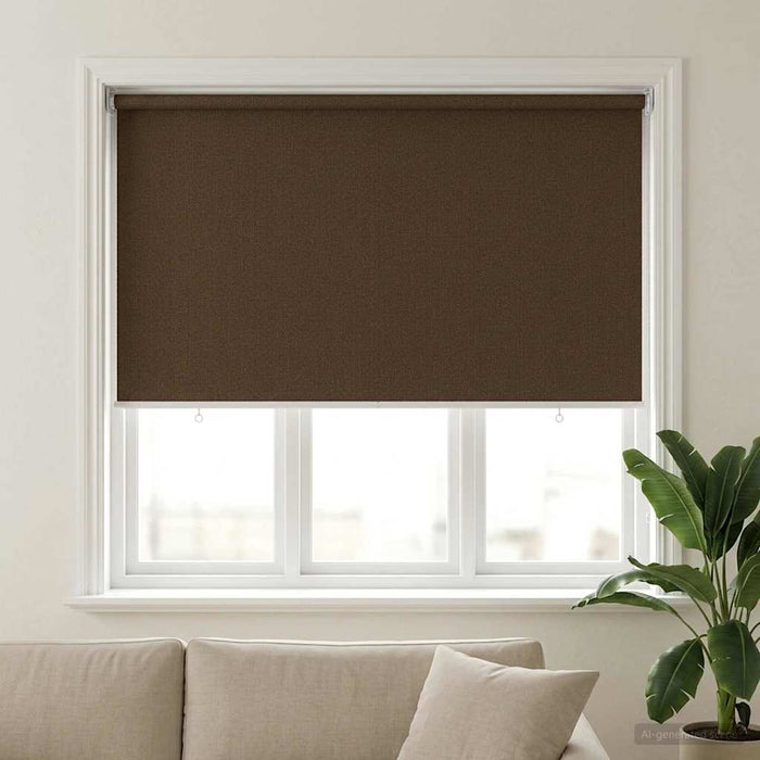 Jaluzea exterioară cu blocare UV de 90% Maro 140 x 140 cm HDPE - WALTI WALTI