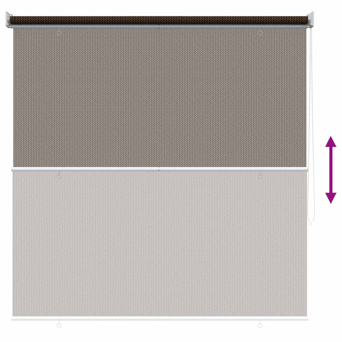 Jaluzea exterioară cu blocare UV de 90% Maro 140 x 140 cm HDPE - WALTI WALTI
