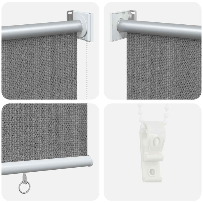 Jaluzea exterioară cu blocare UV de 90% Gri deschis HDPE - WALTI WALTI
