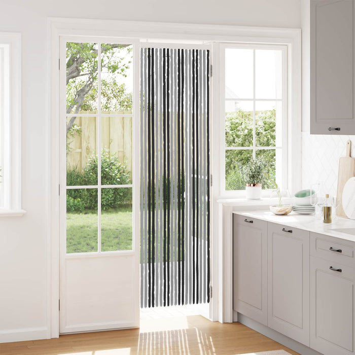 Perdea pentru insecte din chenille Gri și negru 56 x 200 cm - WALTI WALTI