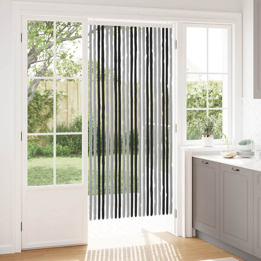 Perdea pentru insecte din chenille Gri și negru 90 x 200 cm - WALTI WALTI
