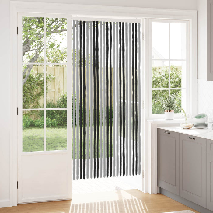 Perdea pentru insecte din chenille Gri și negru 90 x 200 cm - WALTI WALTI