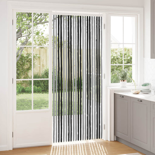 Perdea pentru insecte din chenille Gri și negru 90 x 220 cm - WALTI WALTI