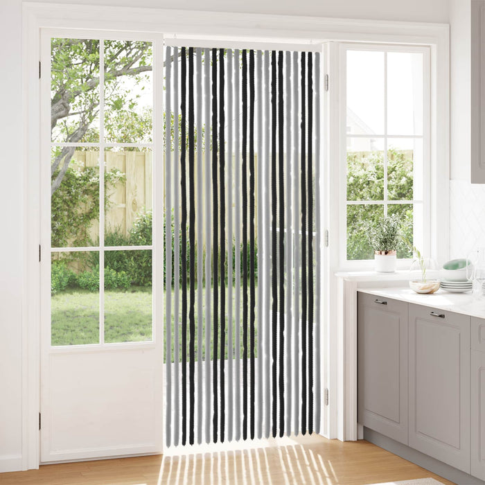 Perdea pentru insecte din chenille Gri și negru 90 x 220 cm - WALTI WALTI
