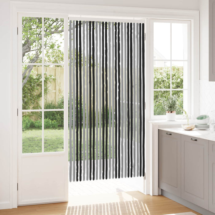 Perdea pentru insecte din chenille Gri și negru 100 x 200 cm - WALTI WALTI