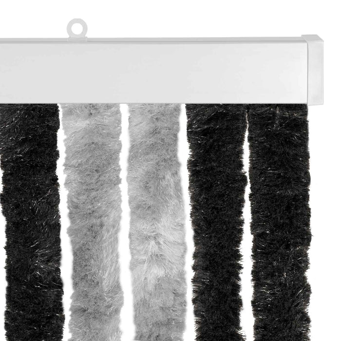 Perdea pentru insecte din chenille Gri și negru 118 x 220 cm WALTI
