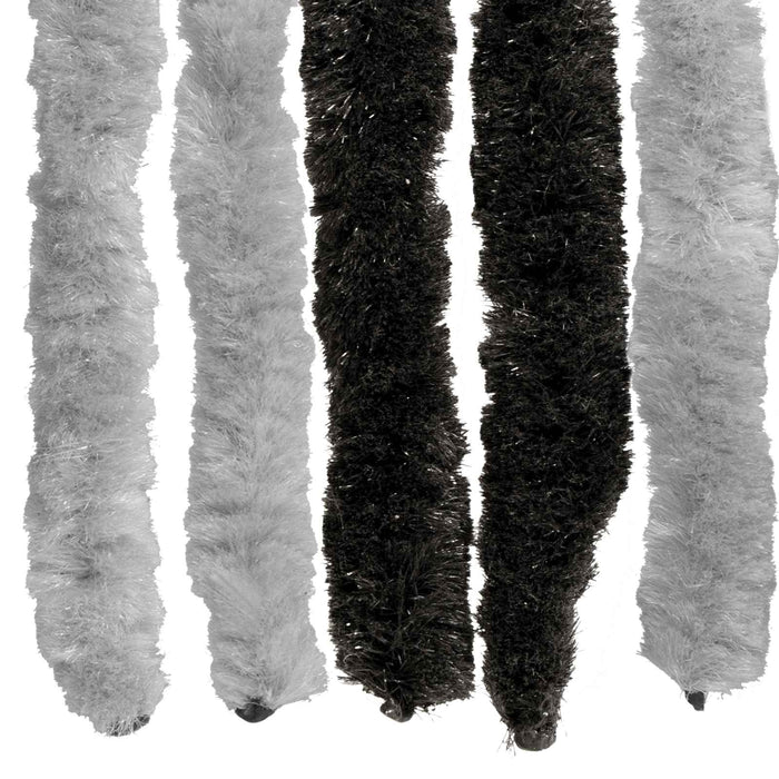 Perdea pentru insecte din chenille Gri și negru 118 x 220 cm WALTI