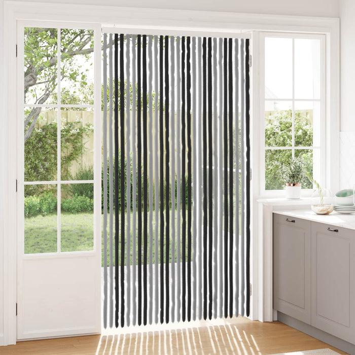 Perdea pentru insecte din chenille Gri și negru 118 x 220 cm WALTI