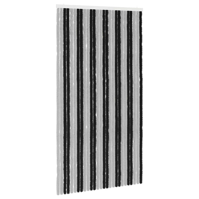 Perdea pentru insecte din chenille Gri și negru 118 x 220 cm WALTI