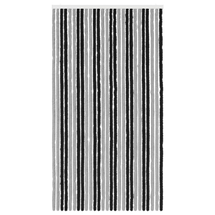 Perdea pentru insecte din chenille Gri și negru 118 x 220 cm WALTI