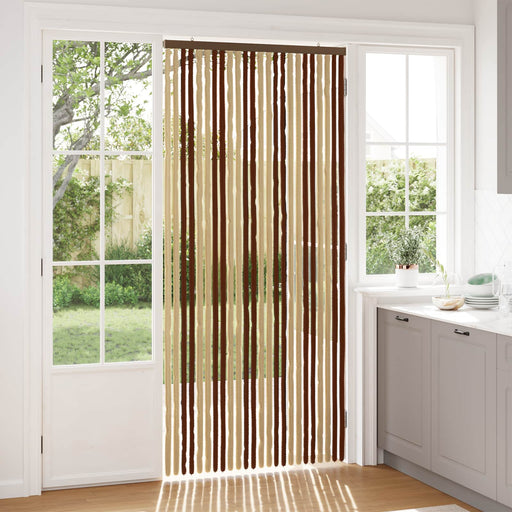 Perdea pentru insecte din chenille Maro și Bej 100 x 220 cm - WALTI WALTI