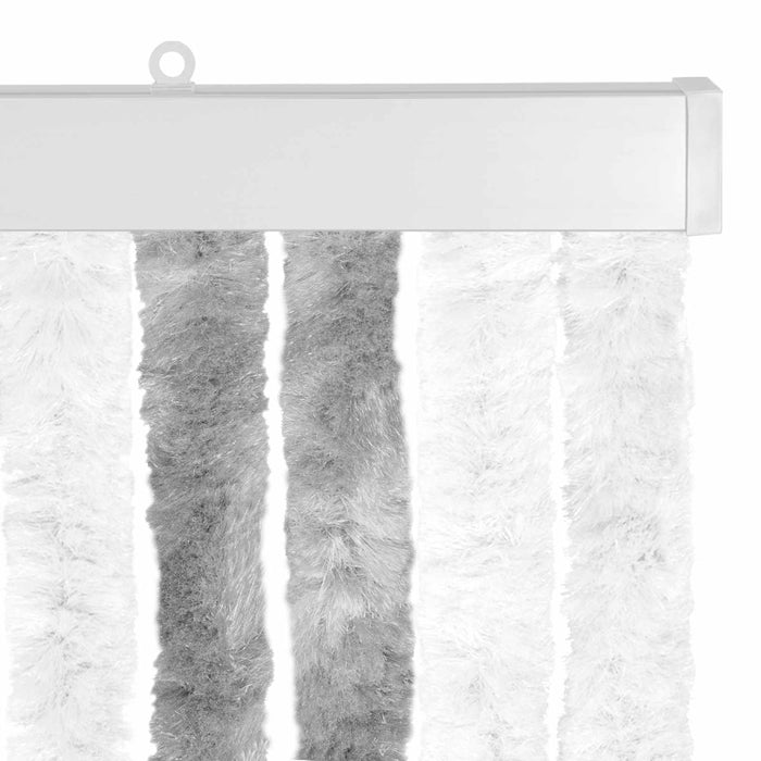 Perdea pentru insecte din chenille Gri și alb 100 x 200 cm WALTI