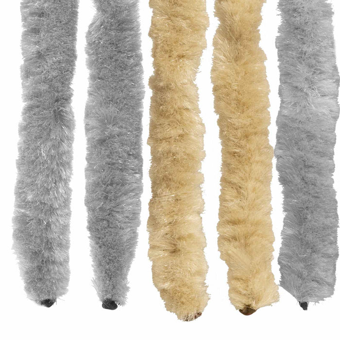 Perdea pentru insecte din chenille Gri și Bej 90 x 220 cm WALTI