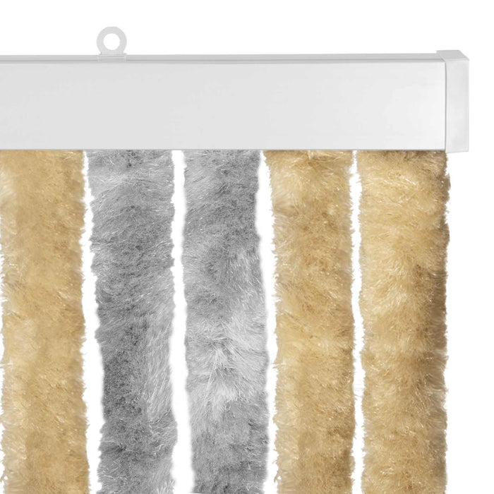Perdea pentru insecte din chenille Gri și Bej 100 x 230 cm WALTI
