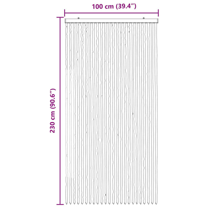 Perdea pentru insecte din chenille Gri și Bej 100 x 230 cm WALTI