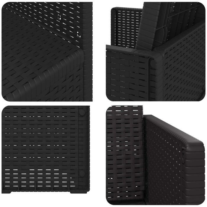 Scaune de Dining pentru Grădină 2 pcs Antracit PP - WALTI WALTI