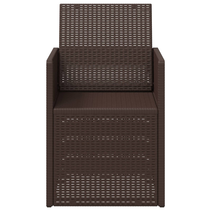 Scaune de Dining pentru Grădină 2 pcs Maro PP - WALTI WALTI